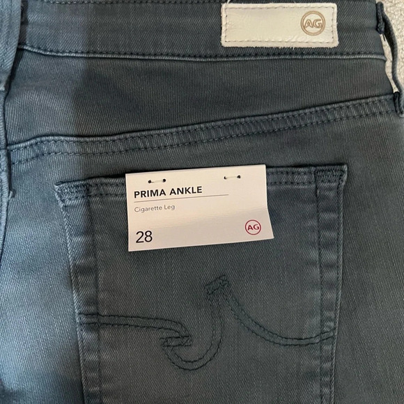 AG Adriana Goldschmidt Denim in Gray/Blue Prima Ankle Cigarette Leg - Picture 5 of 6